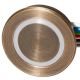 Drukknop SNAP-IN Line RGB LED Ring - BRONS