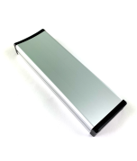 Elleboogschakelaar aluminium, front, concave.