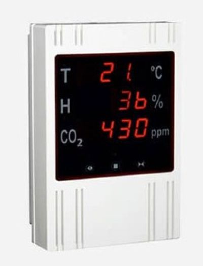 Multi sensor CO2, vocht, temperatuur, t.b.v. aansturing natuurlijke ventilatie