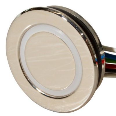 Drukknop SNAP-IN Line RGB LED ring - NIKKEL